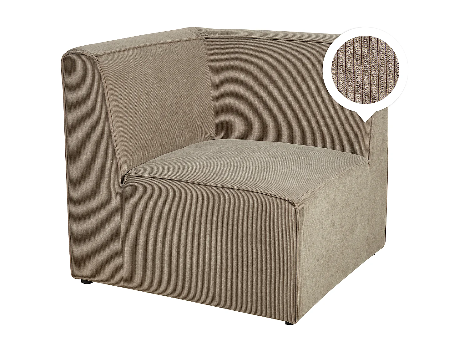 Hoekmodule LEMVIG Corduroy Taupe