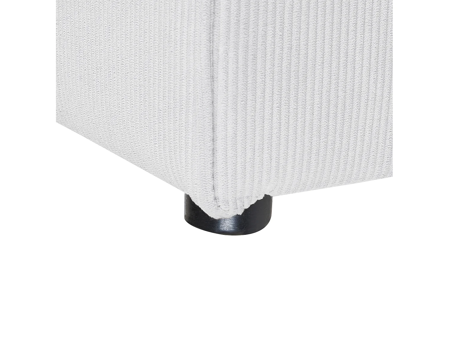 Modernes Sofa-Eckelement Stoffbezug Cord weiß 1-Sitzer für Modulsofa Lemvig