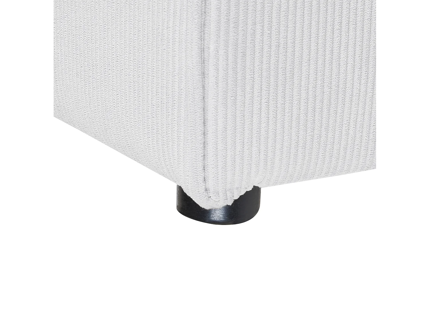 Modernes Sofa-Eckelement Stoffbezug Cord weiß 1-Sitzer für Modulsofa Lemvig