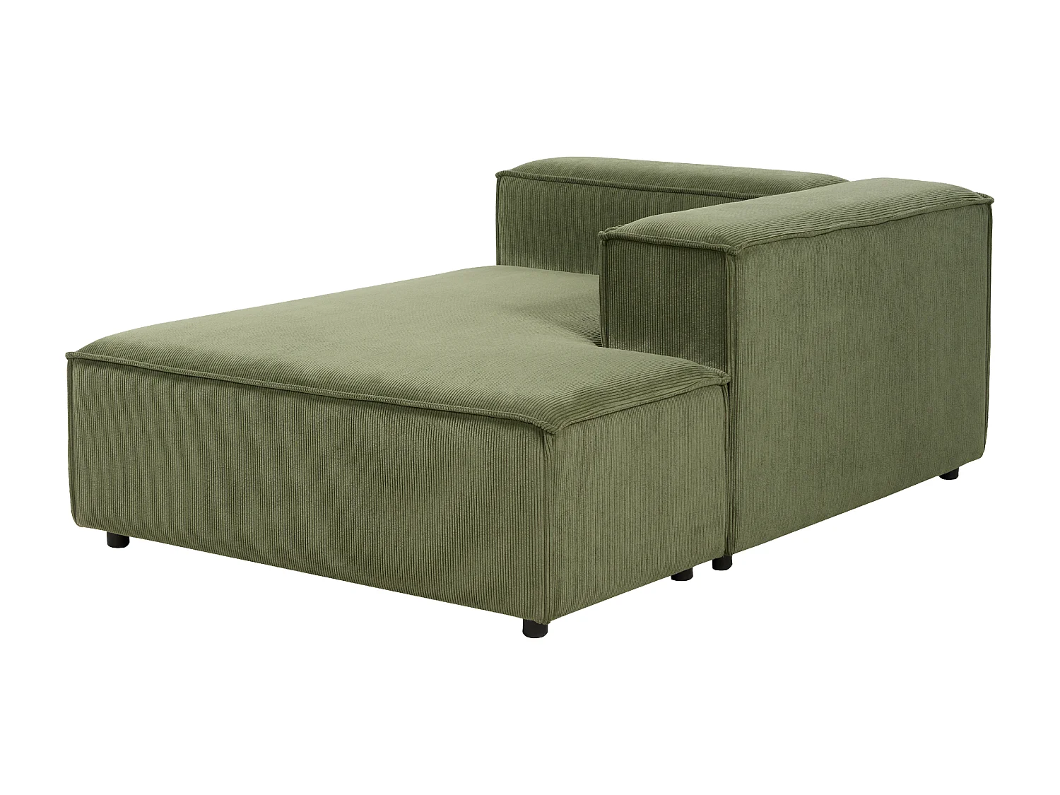 Chaise longue APRICA Corduroy Olijfgroen