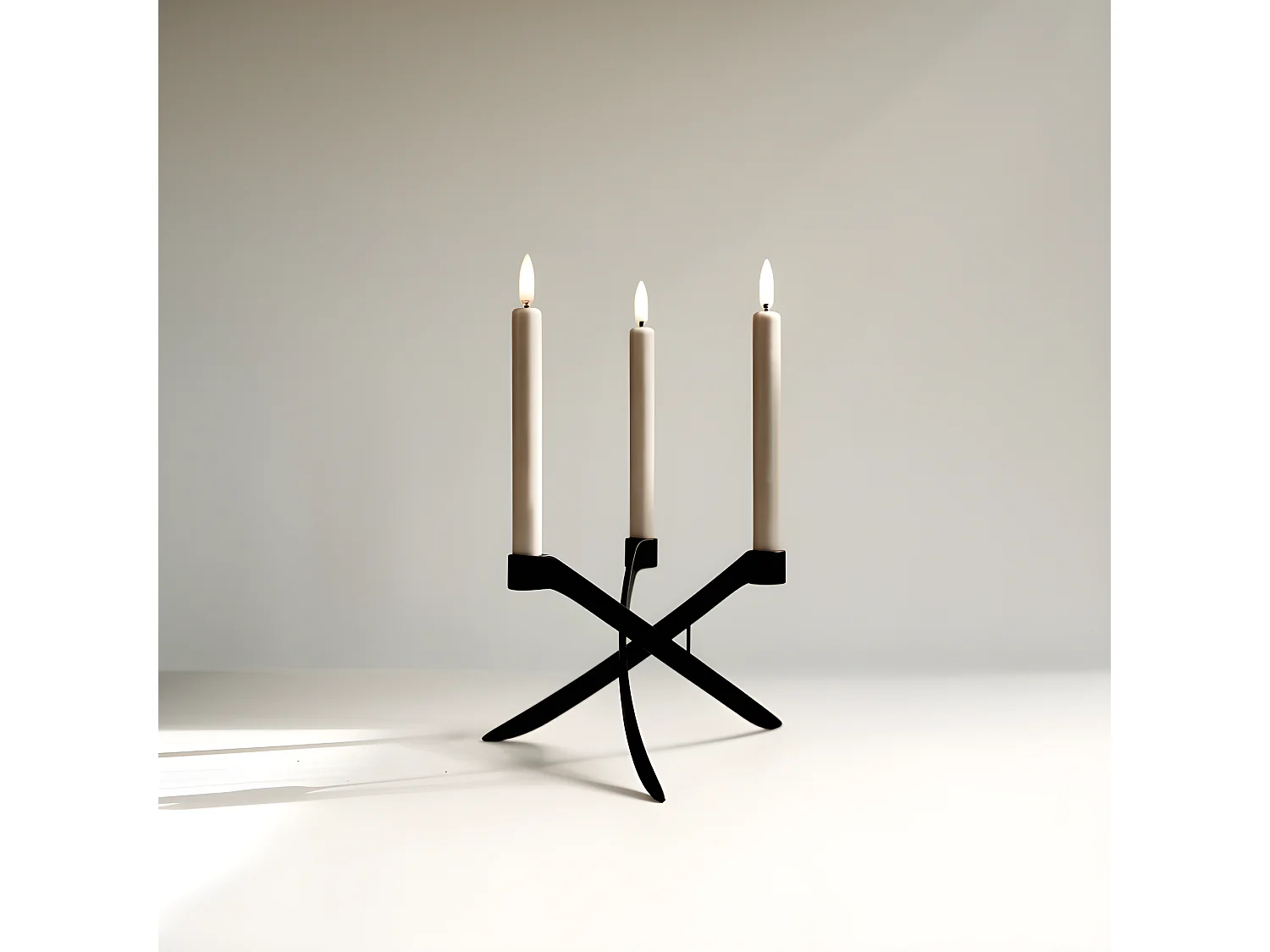 Bougeoir Lightarch H17cm Noir  Uyuni