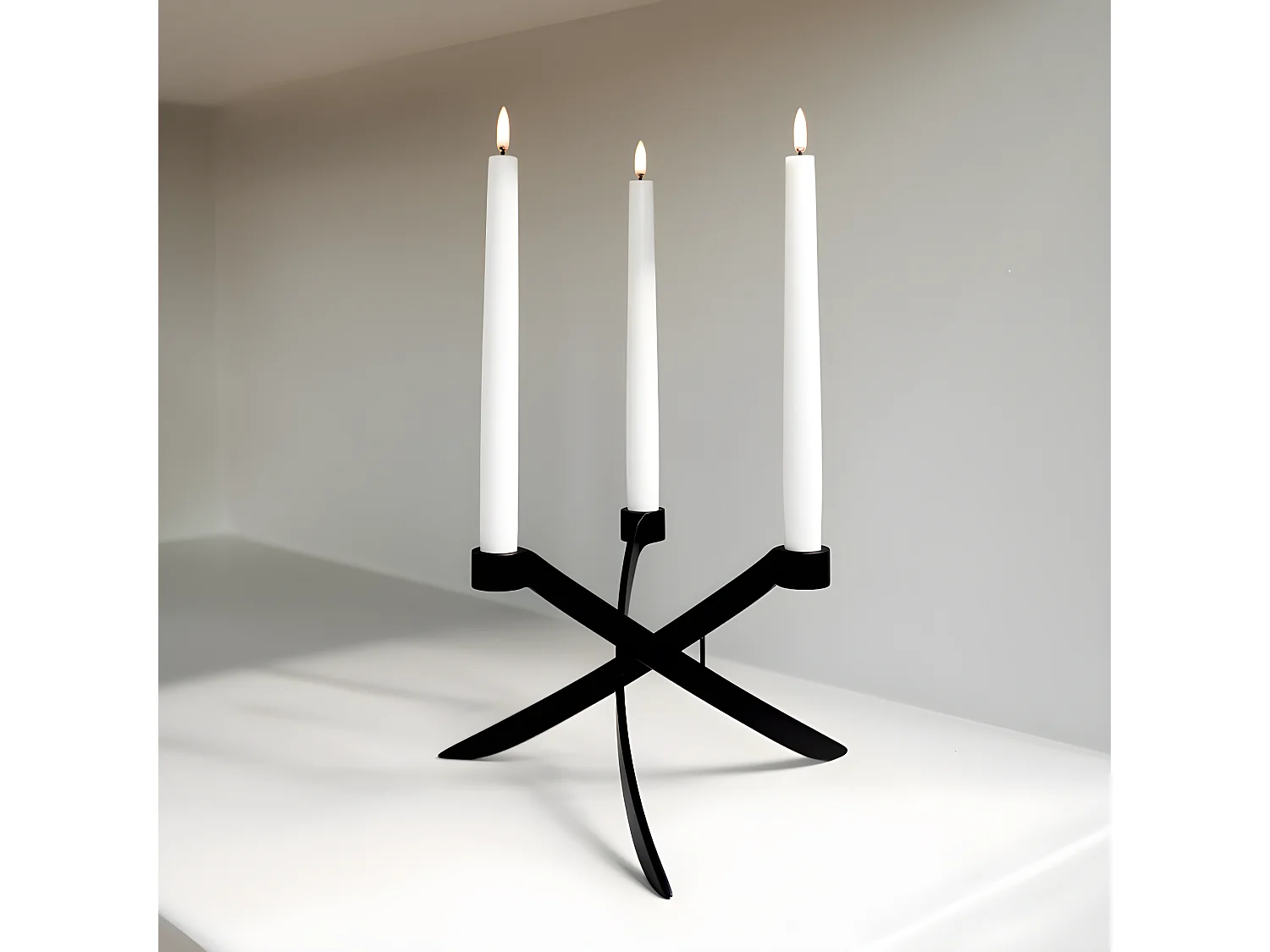 Bougeoir Lightarch H17cm Noir  Uyuni