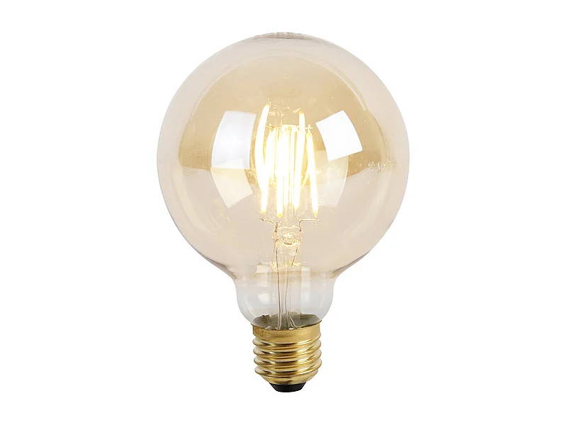 Ampoule LED dimmable 3 niveaux E27 G95 Goldline 5W 530lm 2200K