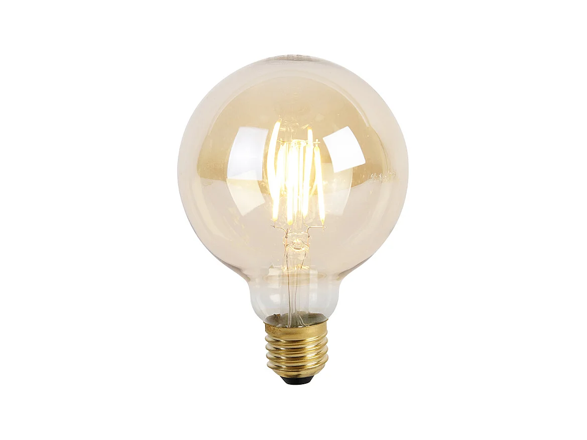 Ampoule LED dimmable 3 niveaux E27 G95 Goldline 5W 530lm 2200K