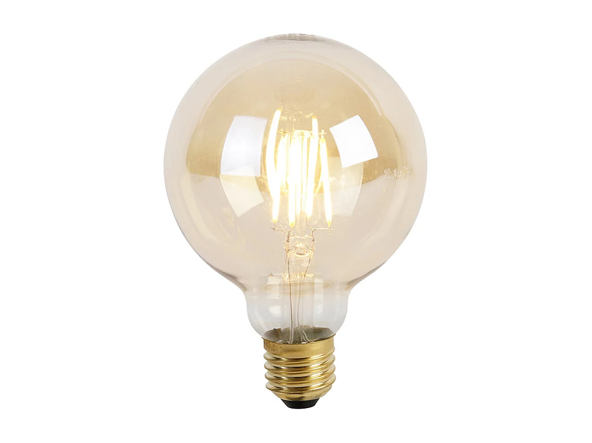 Ampoule LED dimmable 3 niveaux E27 G95 Goldline 5W 530lm 2200K