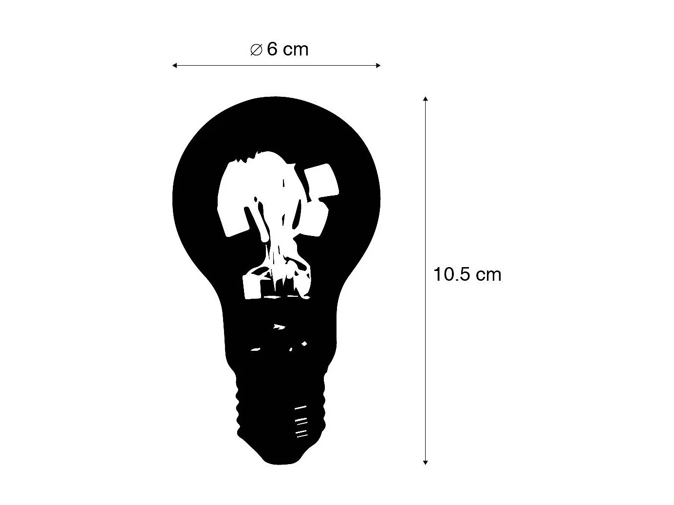 Ampoule LED E27 dimmable en Kelvin A60 Goldline 8W 806lm 2000-2700K