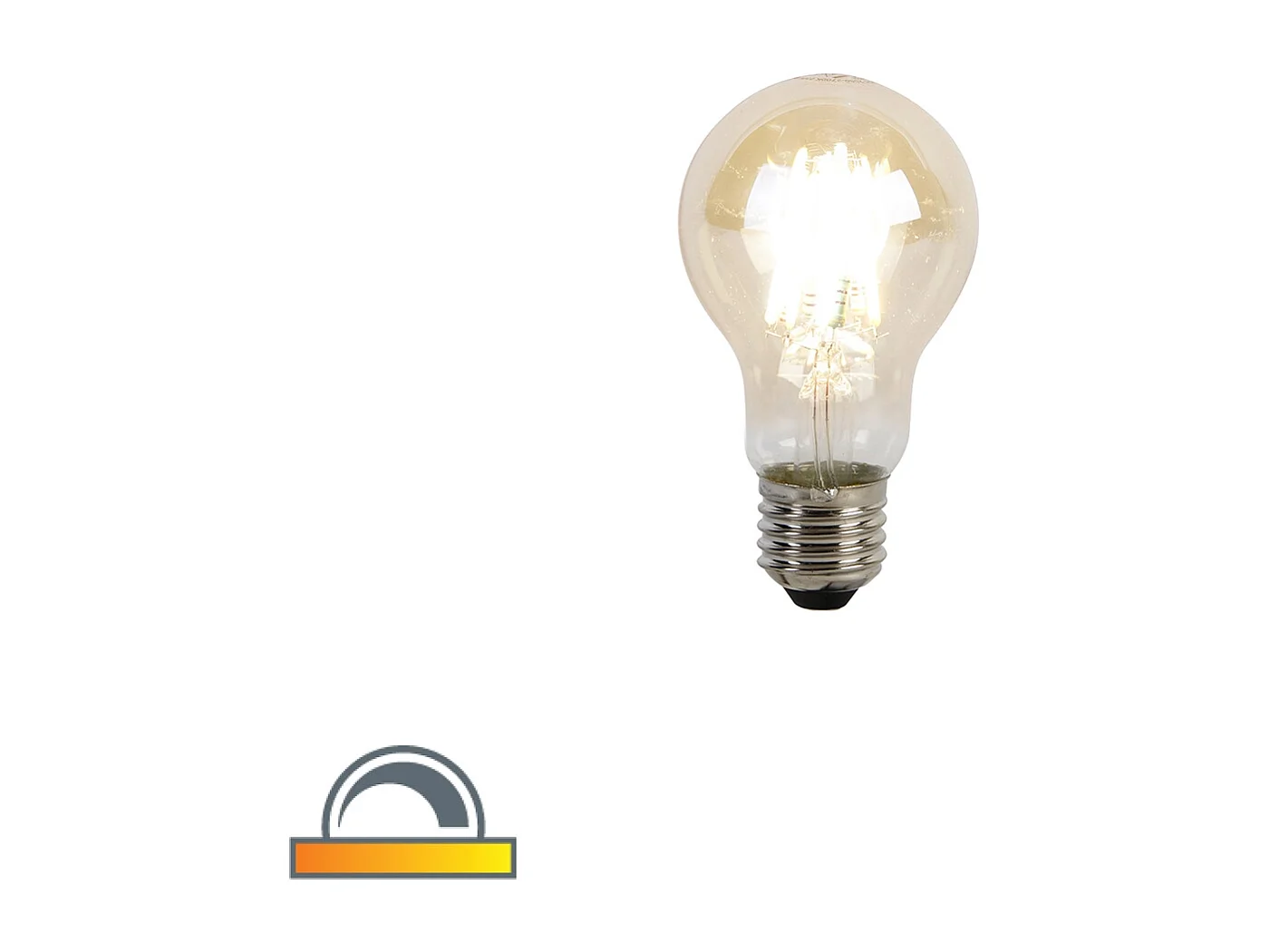 Ampoule LED E27 dimmable en Kelvin A60 Goldline 8W 806lm 2000-2700K