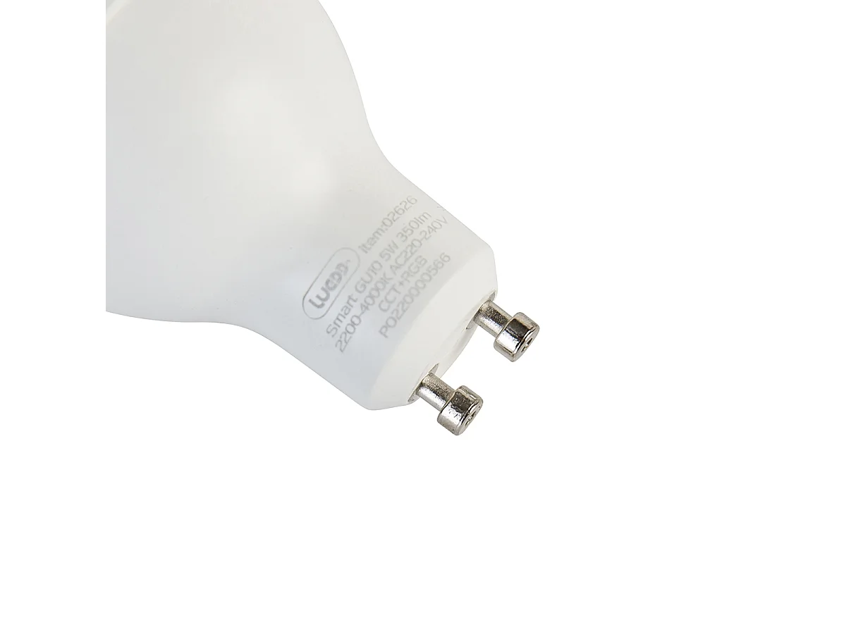 Ampoule LED GU10 RGBW intelligente 5W 350lm 2200-4000K