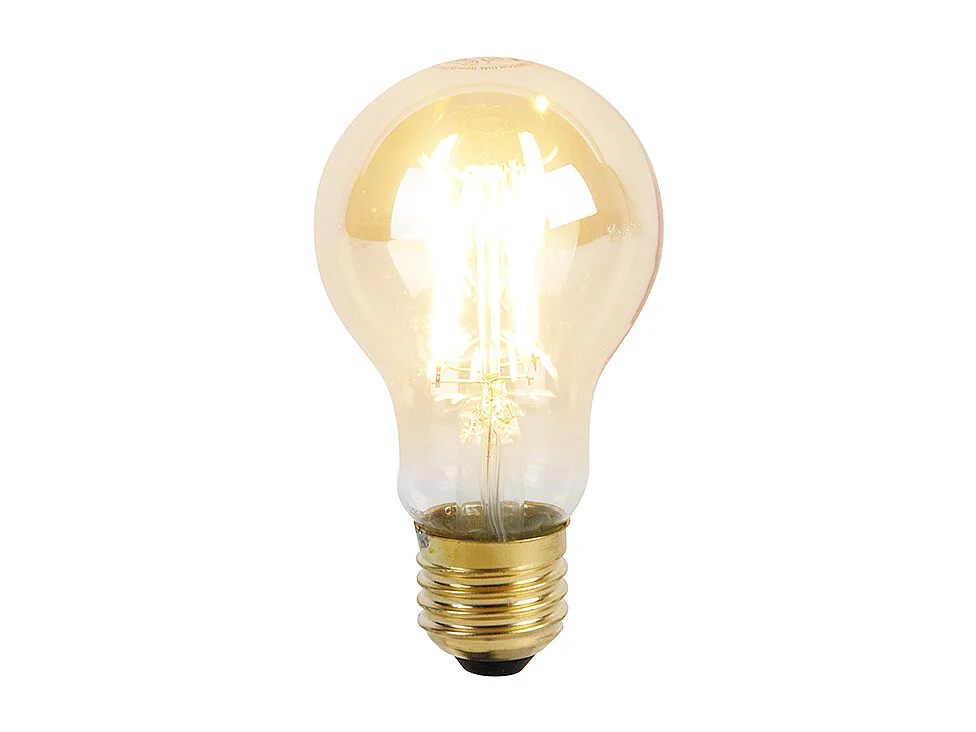 Ampoule LED E27 à intensité variable 3 niveaux A60 goldline 5W 530lm 2200K