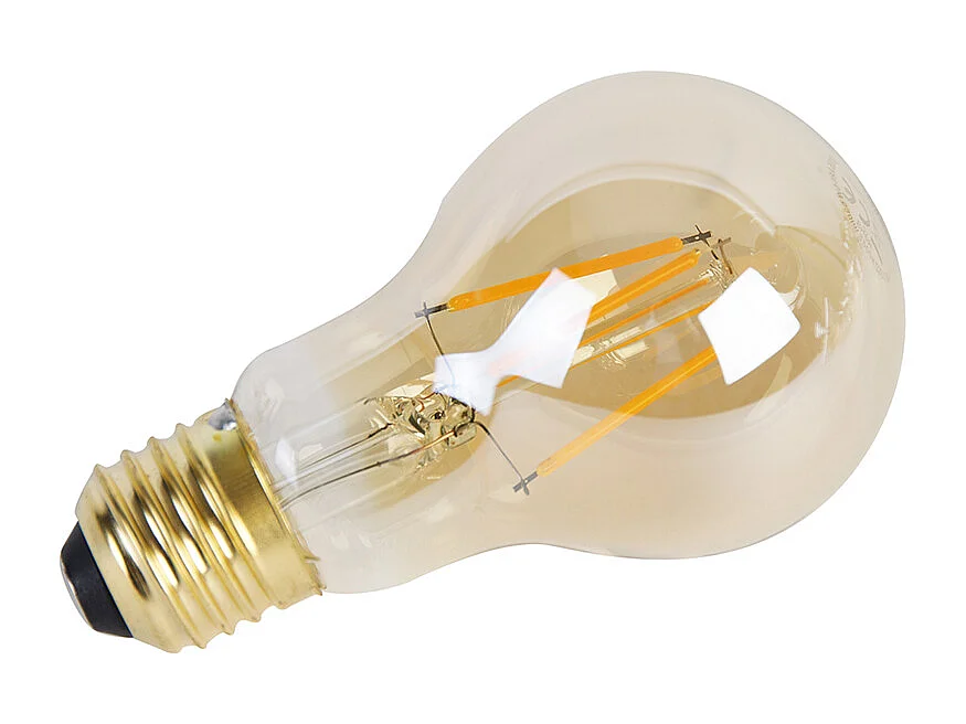 Ampoule LED E27 à intensité variable 3 niveaux A60 goldline 5W 530lm 2200K