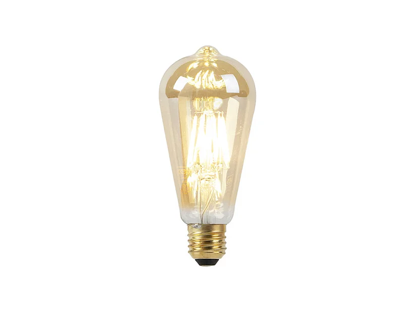 Ampoule LED E27 ST64 Dim to Warm Dorée 8W 806lm 2000-2700K
