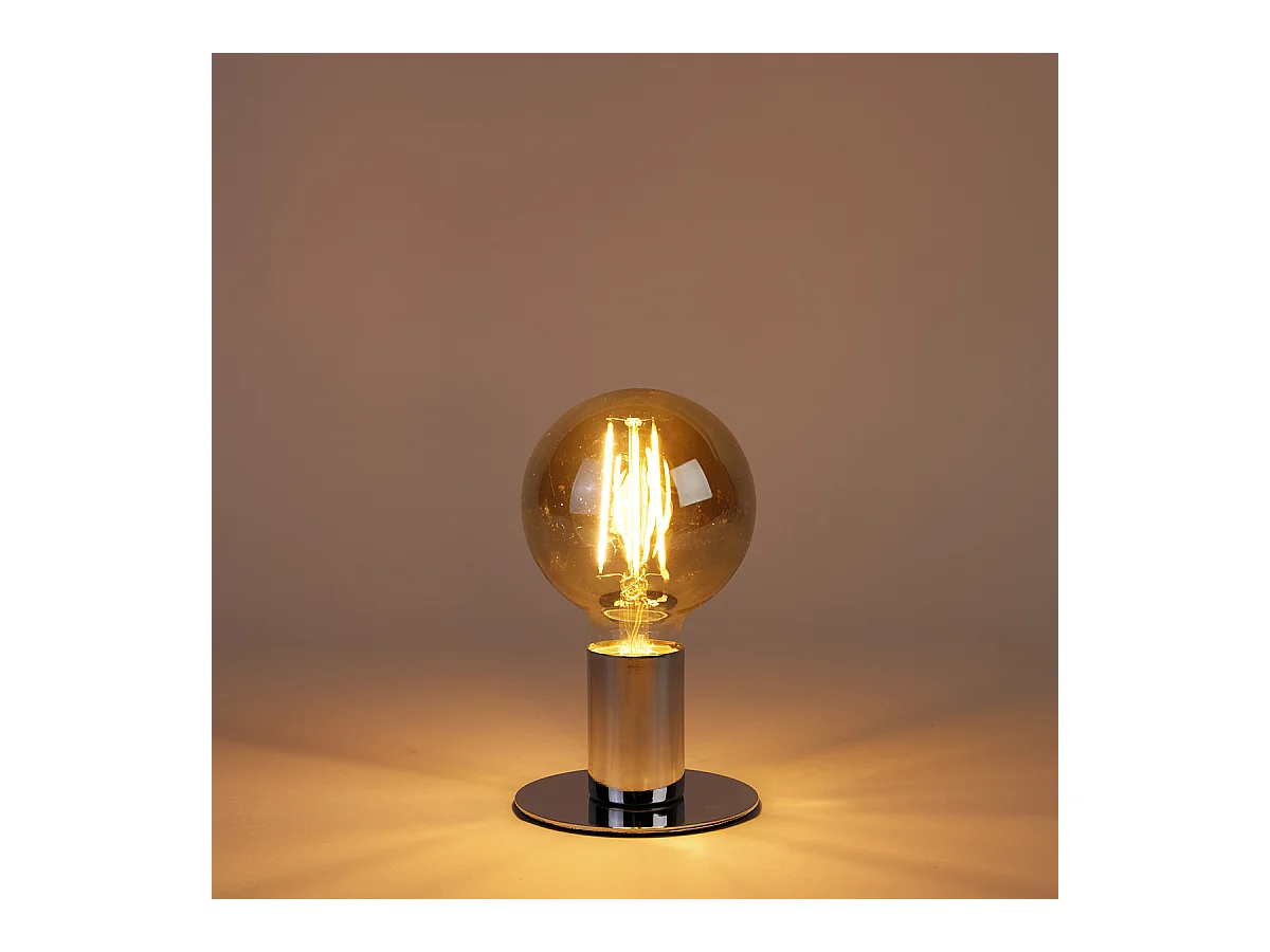 Ampoule LED dimmable 3 niveaux E27 G95 verre fumé 5W 380lm 2200K