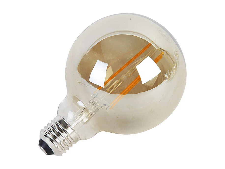 Ampoule LED dimmable 3 niveaux E27 G95 verre fumé 5W 380lm 2200K