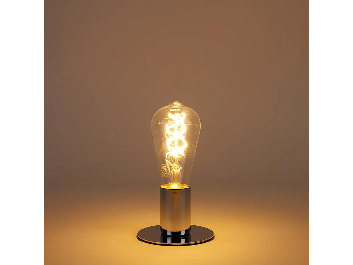 Ampoule LED E27 filament en spirale ST64 5W 400lm 2200K