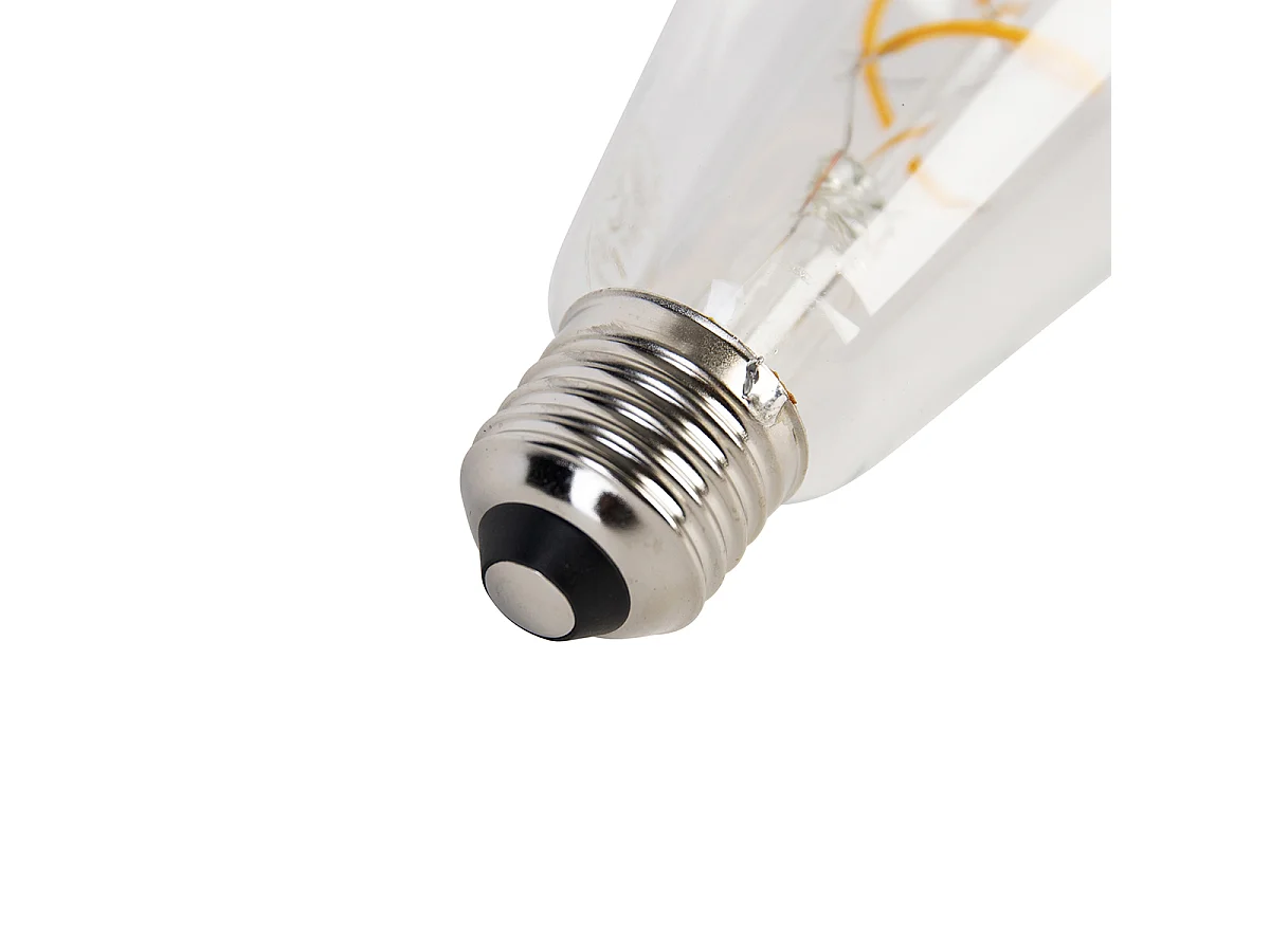 Ampoule LED E27 filament en spirale ST64 5W 400lm 2200K