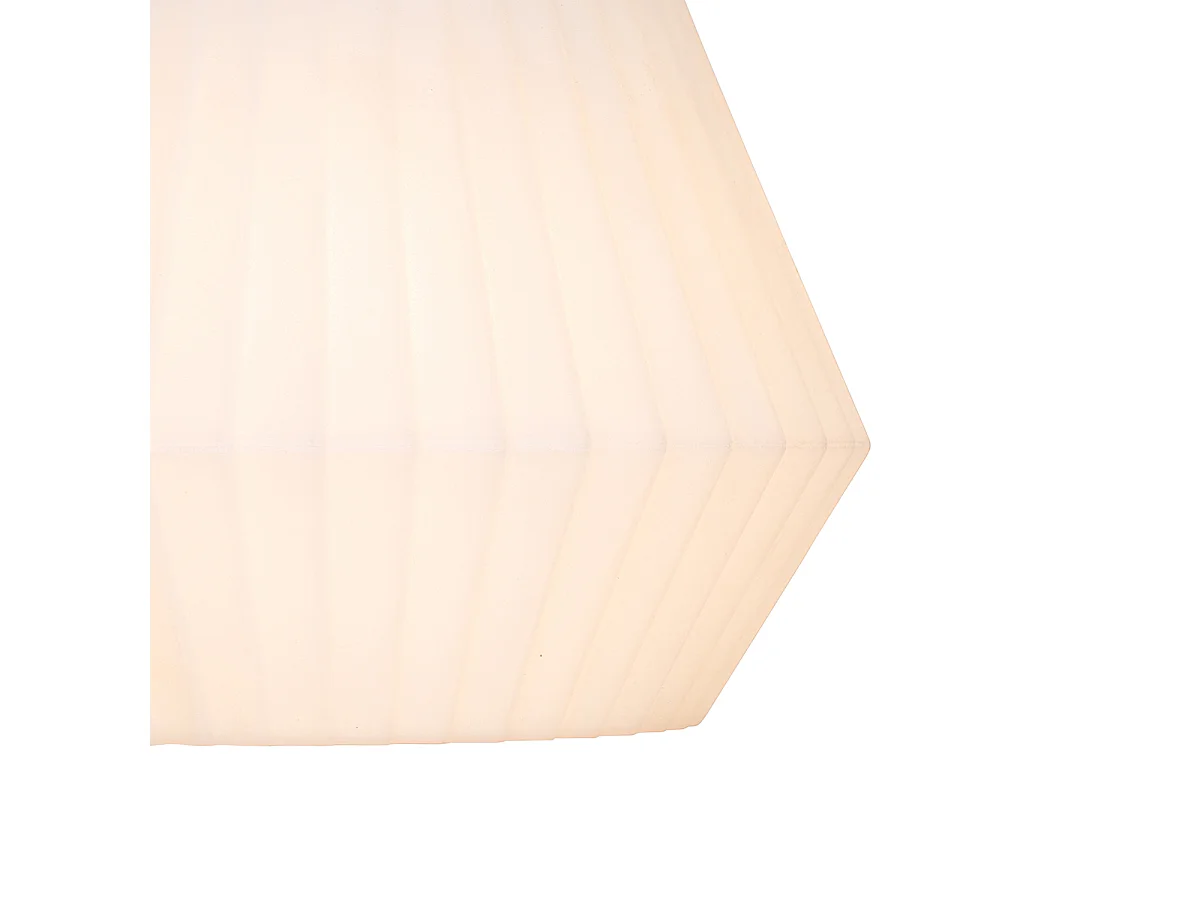 Lampe suspendue d'extérieur moderne noire avec abat-jour blanc 32,9 cm IP44 - Robbert