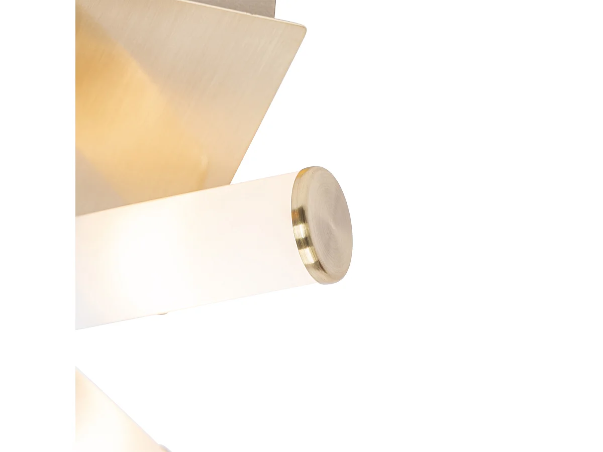 Plafonnier de salle de bain moderne en laiton 4 lumières IP44 - Bath