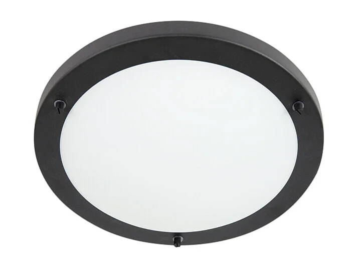 Applique murale moderne noire 31 cm IP44 - Yuma