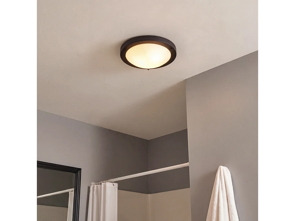 Applique murale moderne noire 31 cm IP44 - Yuma