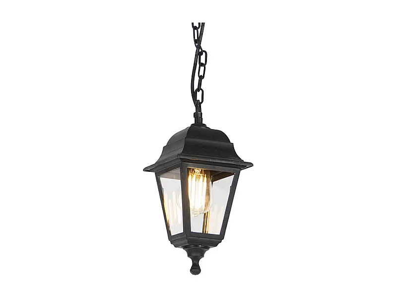 Lampe à suspension d'extérieur classique noire IP44 - Capital