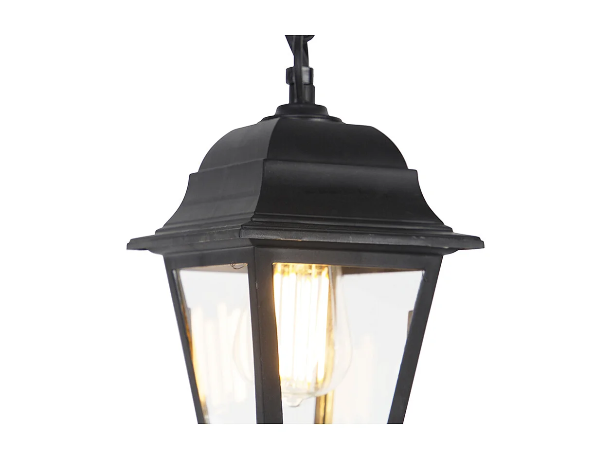 Lampe à suspension d'extérieur classique noire IP44 - Capital