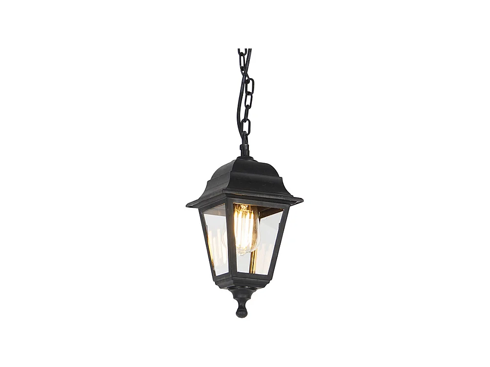 Lampe à suspension d'extérieur classique noire IP44 - Capital