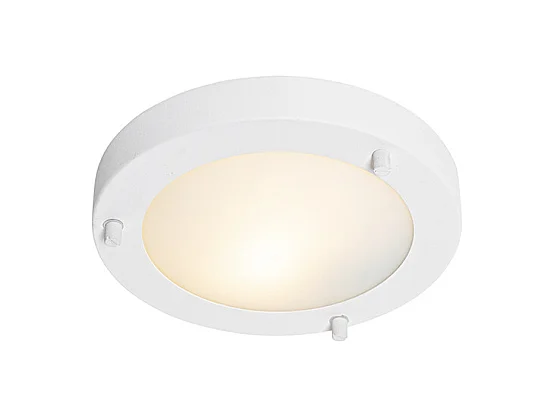 Plafonnier moderne blanc 18 cm IP44 - Yuma