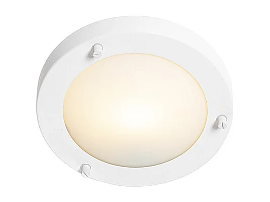 Plafonnier moderne blanc 18 cm IP44 - Yuma