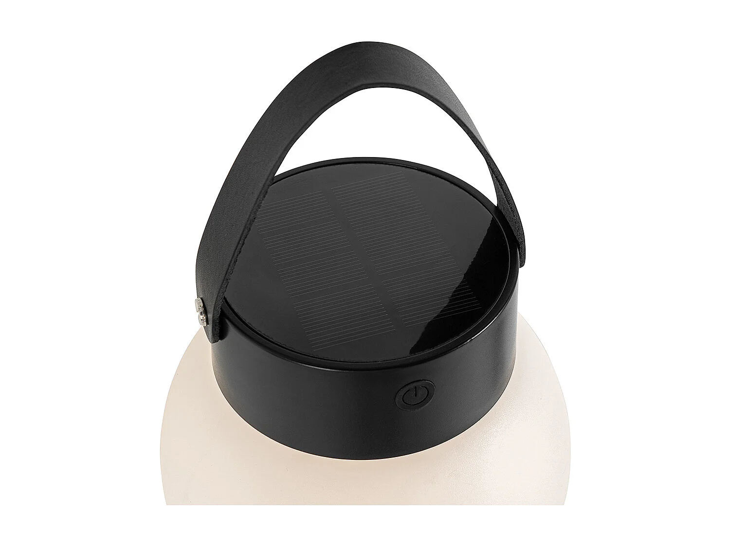 Suspension d'extérieur noire avec LED à 3 niveaux de luminosité solaire - Cornelia