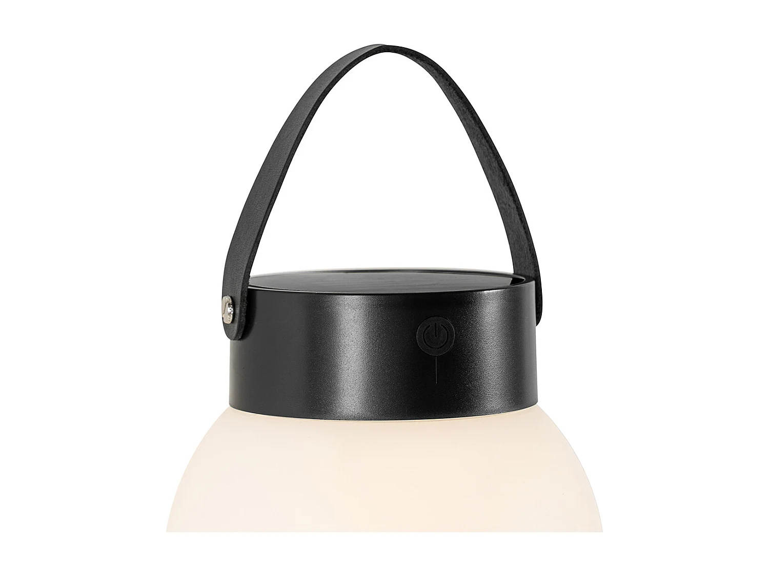 Suspension d'extérieur noire avec LED à 3 niveaux de luminosité solaire - Cornelia