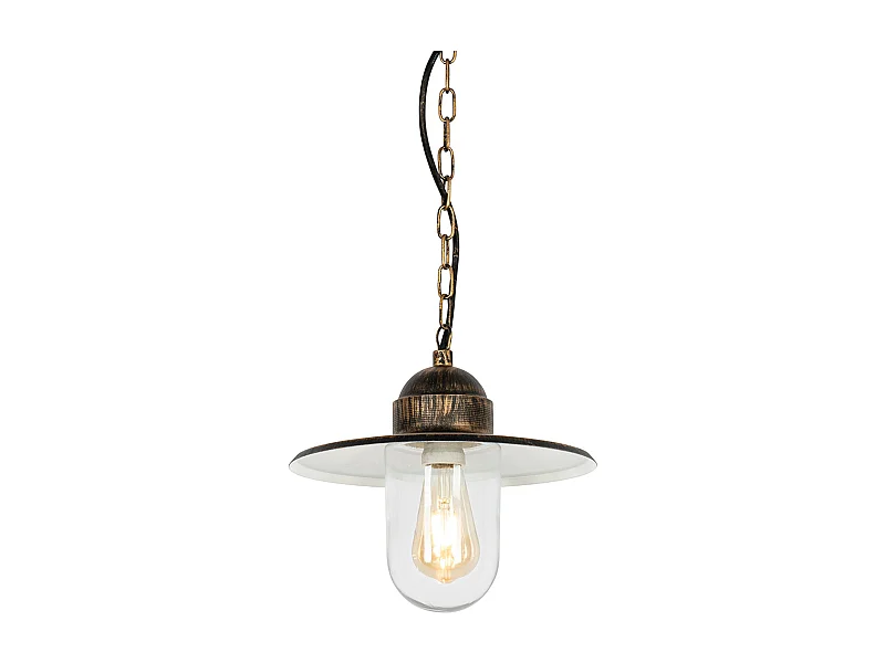 Suspension extérieure rurale or antique IP44 - Kansas