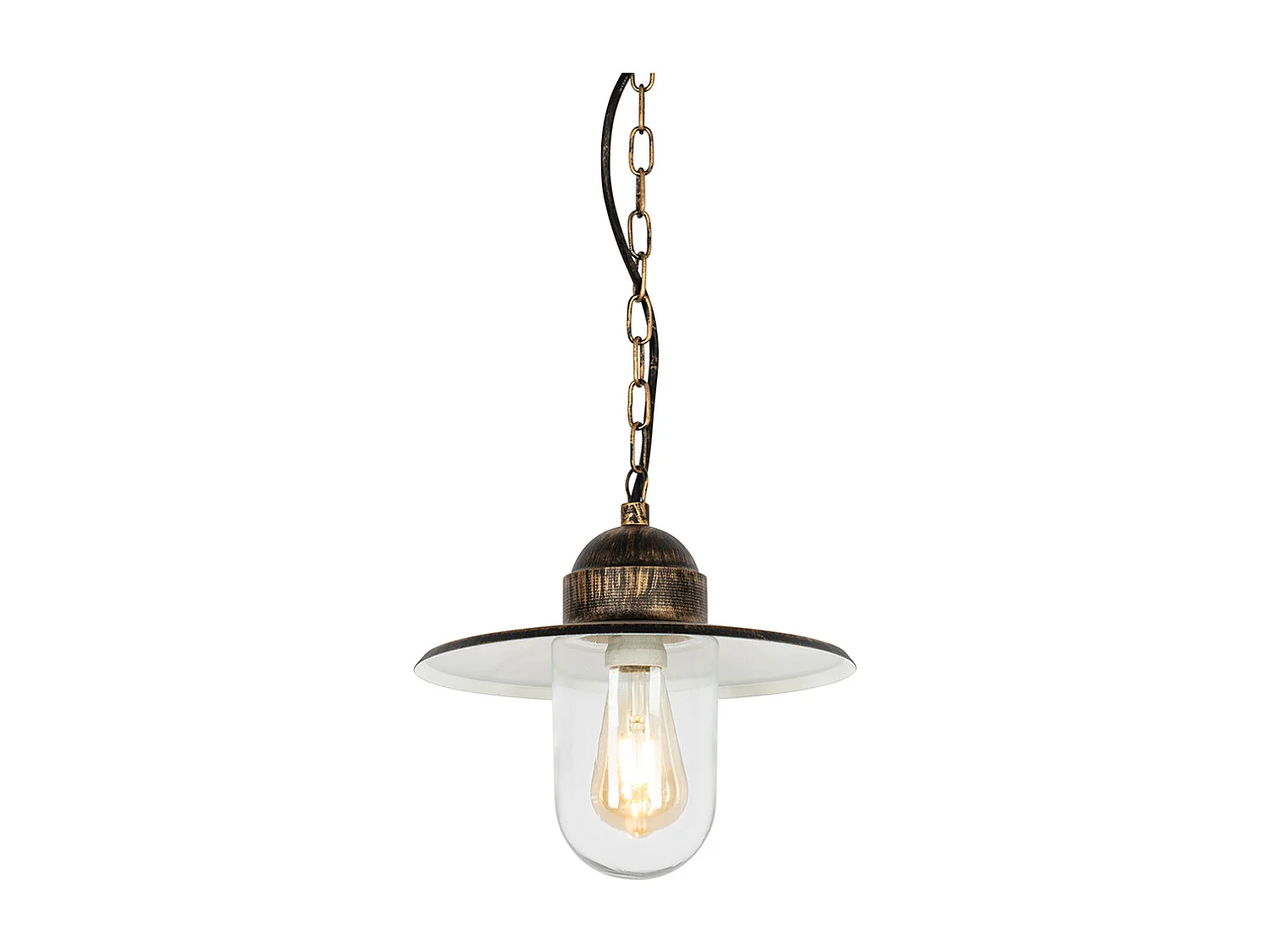 Suspension d'extérieur rustique or antique IP44 - Kansas