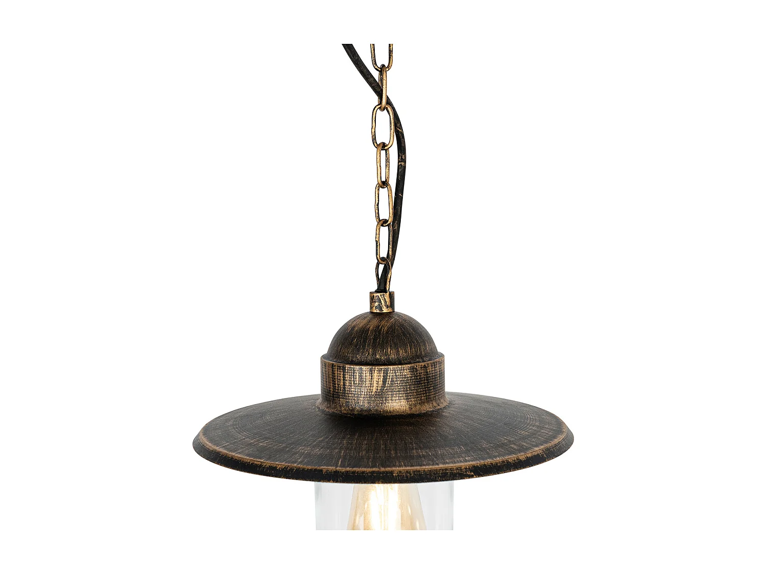 Suspension d'extérieur rustique or antique IP44 - Kansas