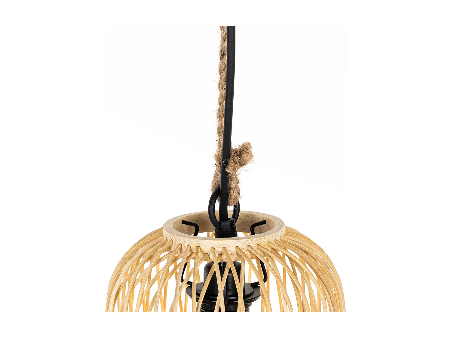 Suspension d'extérieur rustique en rotin 25 cm - Calamus