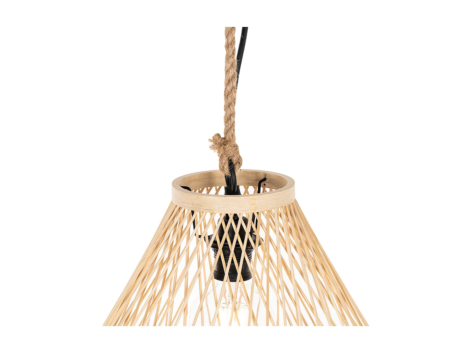 Suspension d'extérieur rustique en rotin 40x55 cm - Calamus