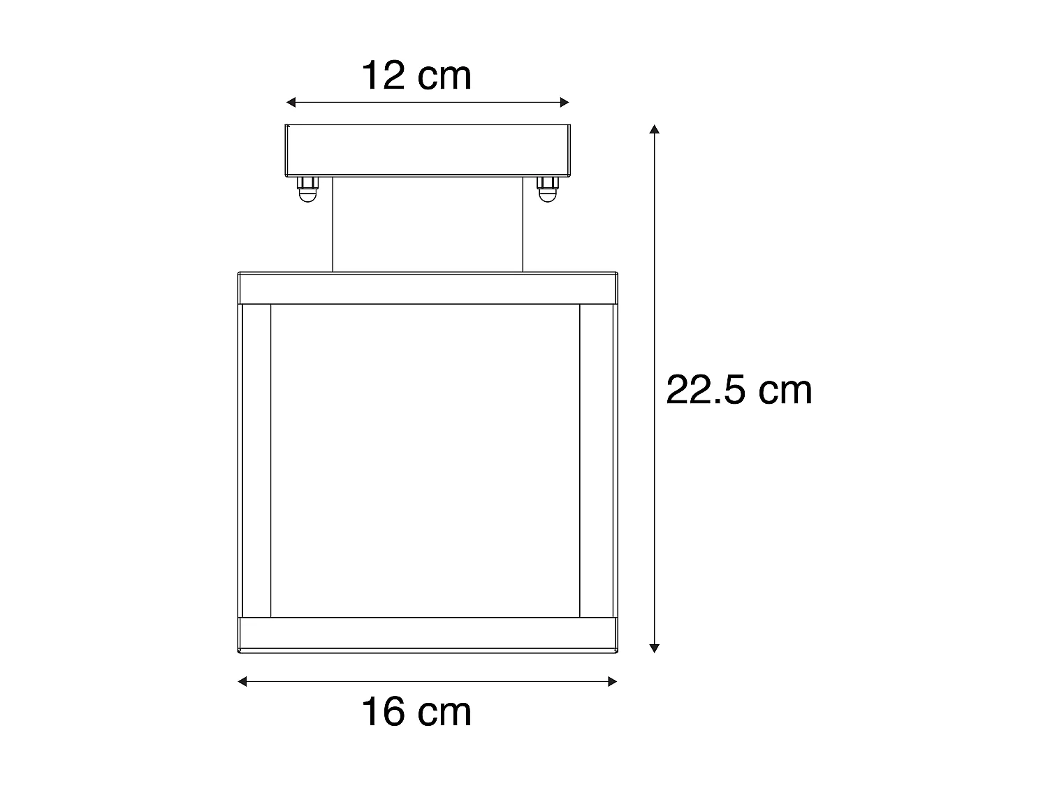 Plafonnier d'extérieur industriel noir 1 lumière - Rotterdam