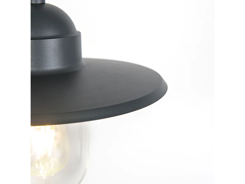Lampe suspendue d'extérieur rustique gris foncé IP44 - Kansas graphite