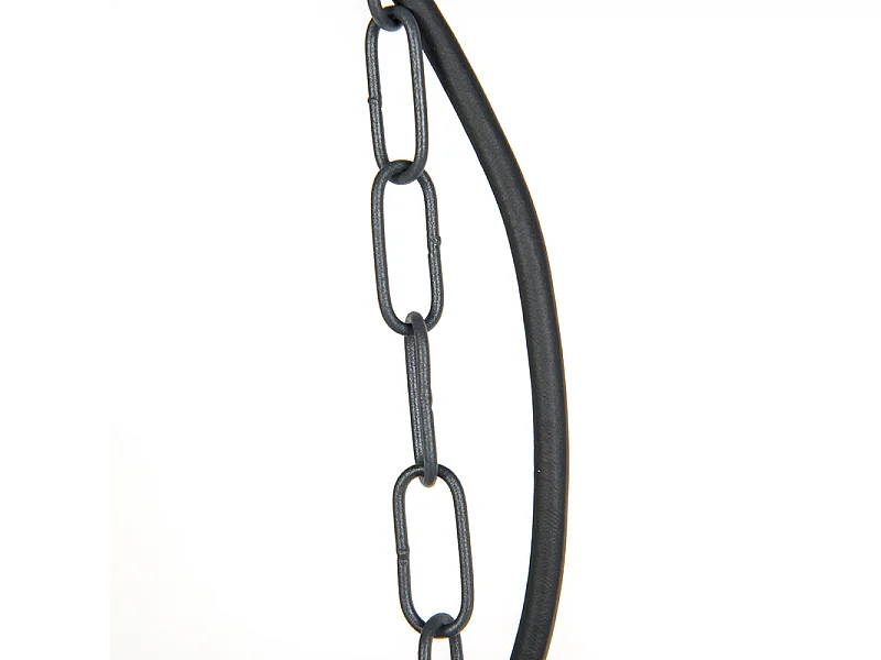 Lampe suspendue d'extérieur rustique gris foncé IP44 - Kansas graphite