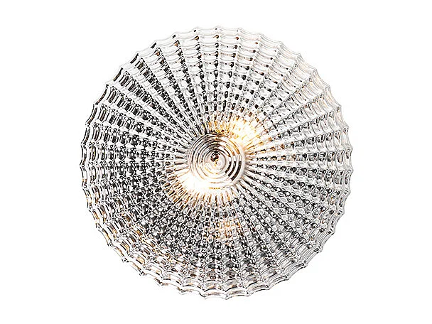 Plafonnier classique noir avec verre fumé 30 cm IP44 - Nohmi