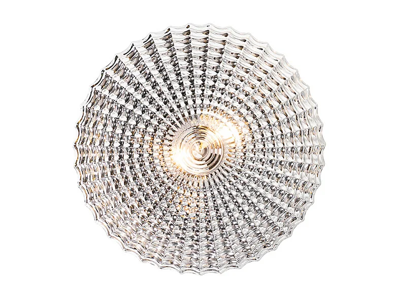 Plafonnier classique noir avec verre fumé 35 cm IP44 - Nohmi