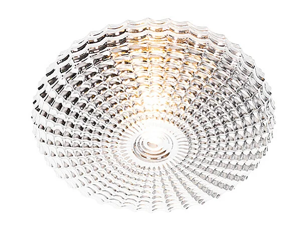 Plafonnier classique noir avec verre fumé 35 cm IP44 - Nohmi