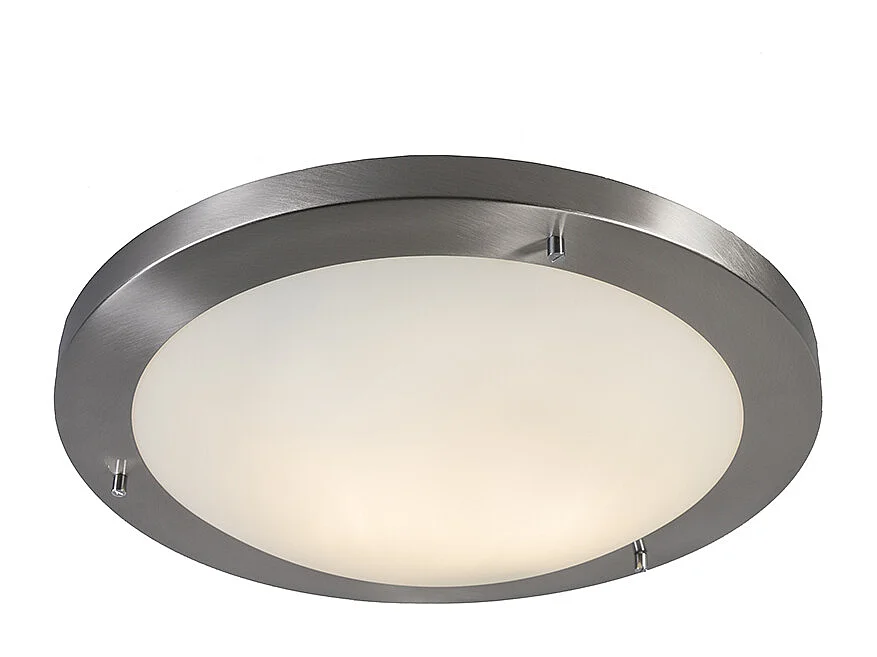 Plafonnier moderne acier 41 cm IP44 - Yuma