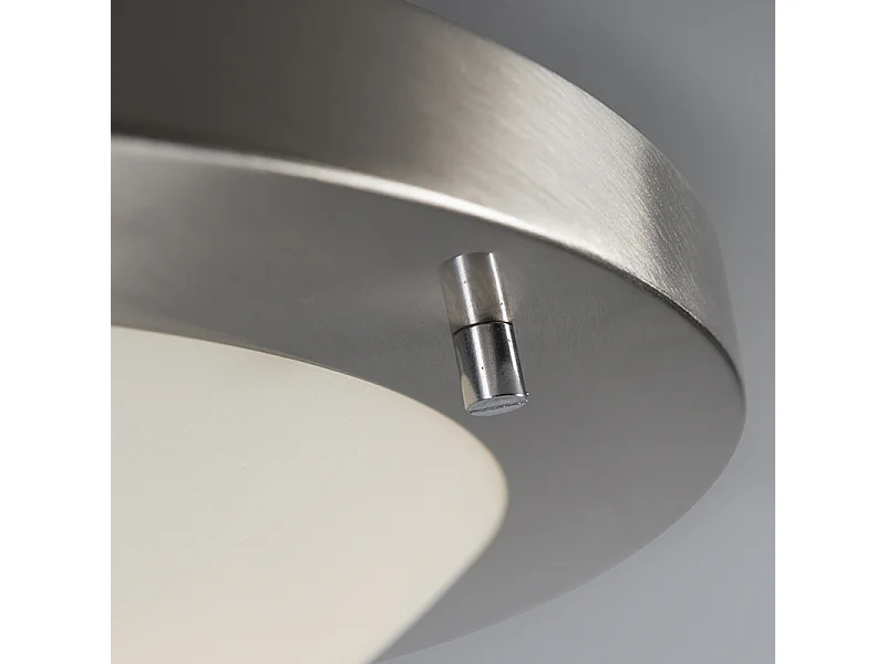 Plafonnier moderne acier 41 cm IP44 - Yuma