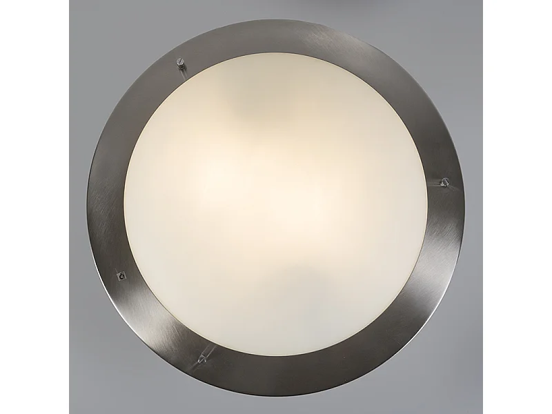 Plafonnier moderne acier 41 cm IP44 - Yuma