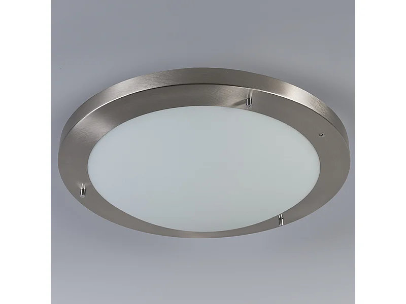 Plafonnier moderne acier 41 cm IP44 - Yuma