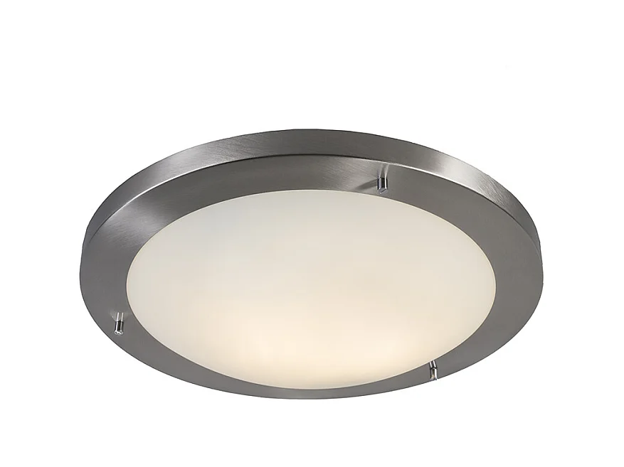 Plafonnier moderne acier 41 cm IP44 - Yuma