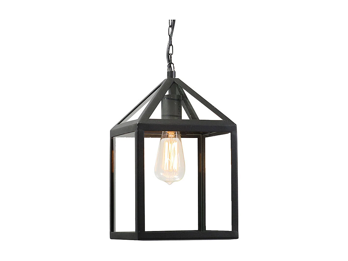 Suspension d'extérieur industrielle noire IP23 - Amsterdam