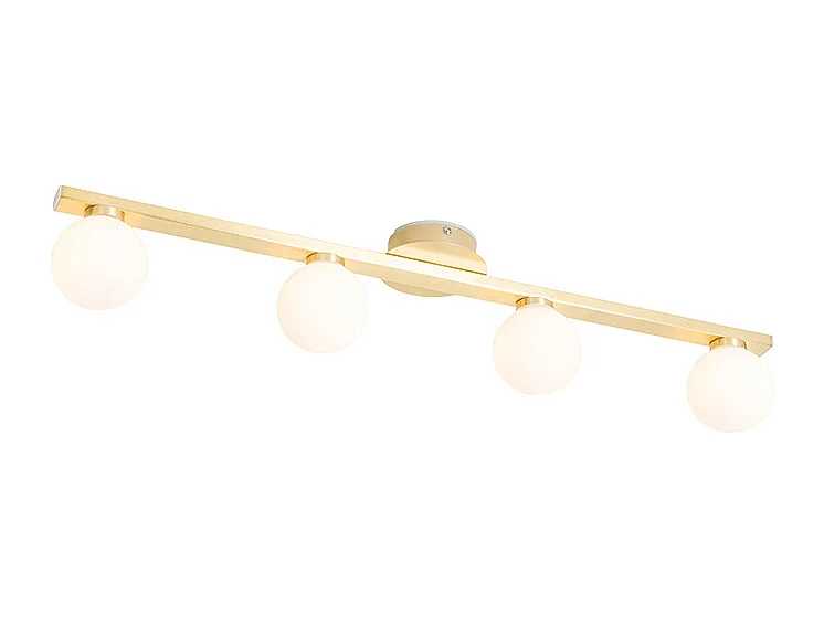 Plafonnier moderne en laiton IP44 4 lumières - Cederic