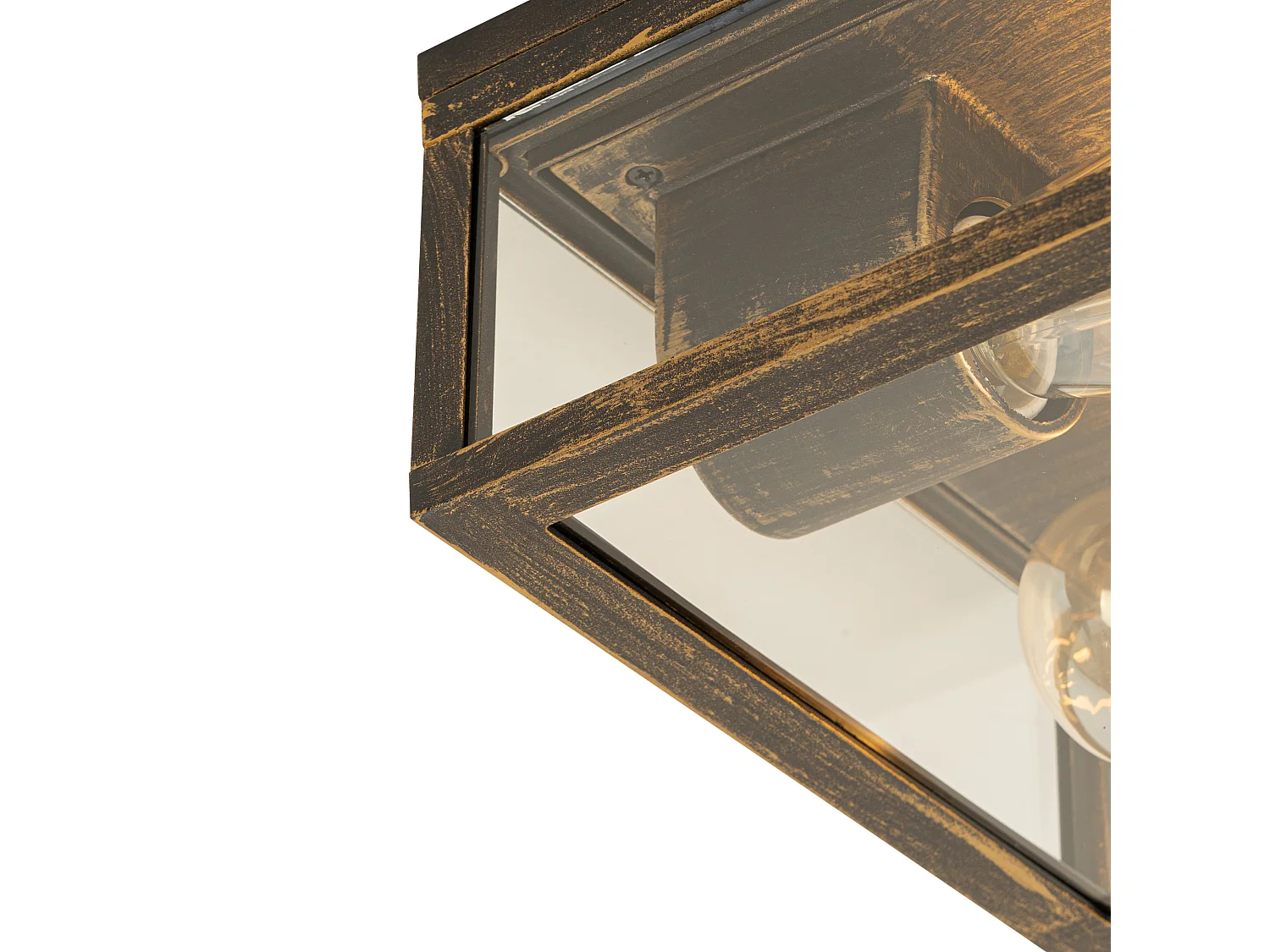 Plafonnier vintage or antique IP44 2 lumières - Charlois