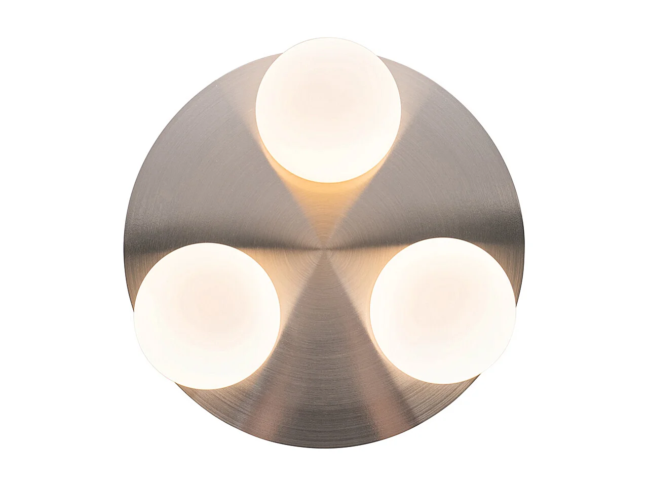 Plafonnier de salle de bain moderne en acier 3 lumières - Cederic